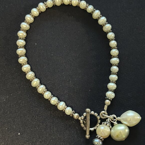 Pearl necklace and bracelet set - Picture 6 of 6